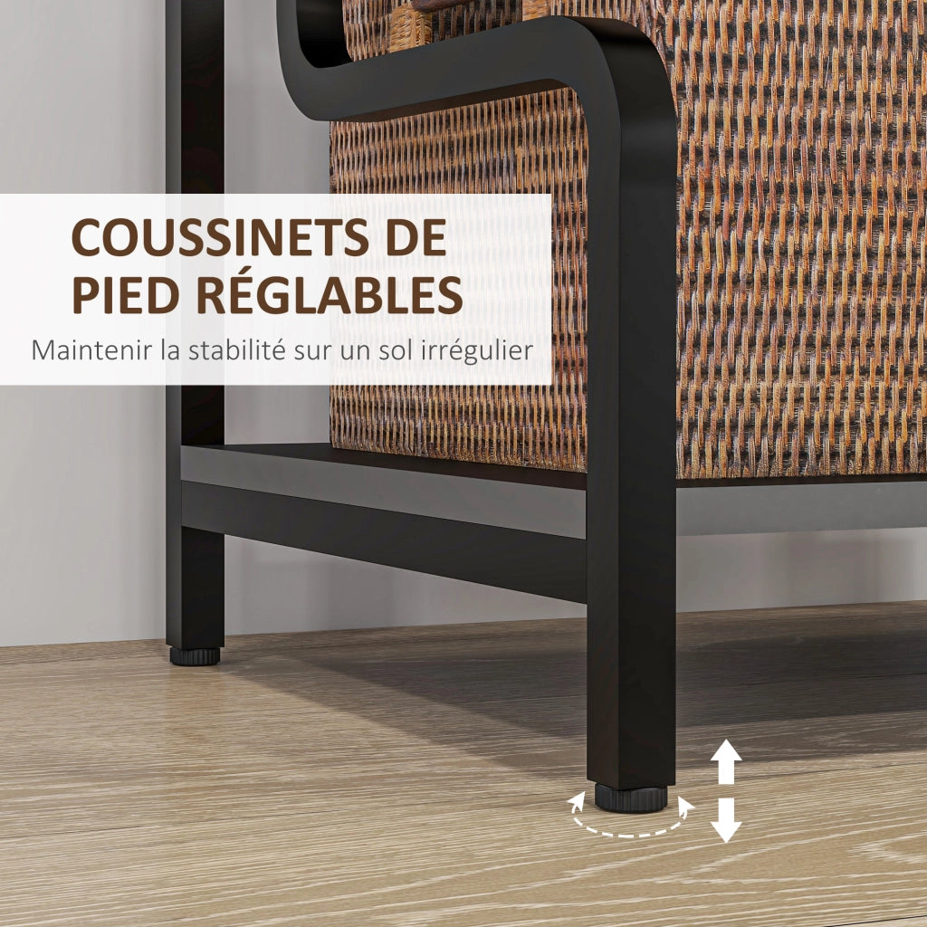 Libreria scaffale 3 livelli ¨C Minimal ¨C metallo nero 55x40x77