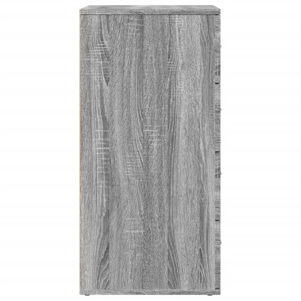 Buffet credenza cassettiera armadio mobile contenitore organizer per cucina soggiorno salotti set di 2 Sonoma 60 x 39 x 80 cm in legno ingegnerizzato grigio 02_0036968