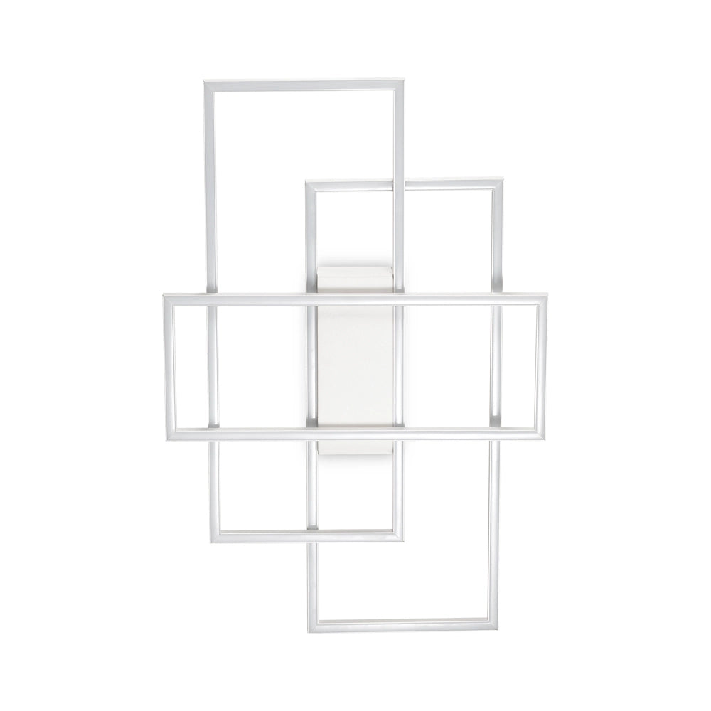 Plafoniera Moderna Frame Metallo Bianco Led 31W 3000K Luce Calda