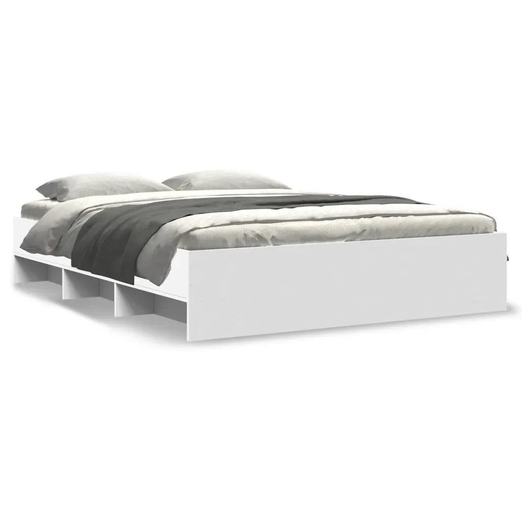 Giroletto-Struttura Letto Bianco 150x200 cm in Legno Multistrato 706591
