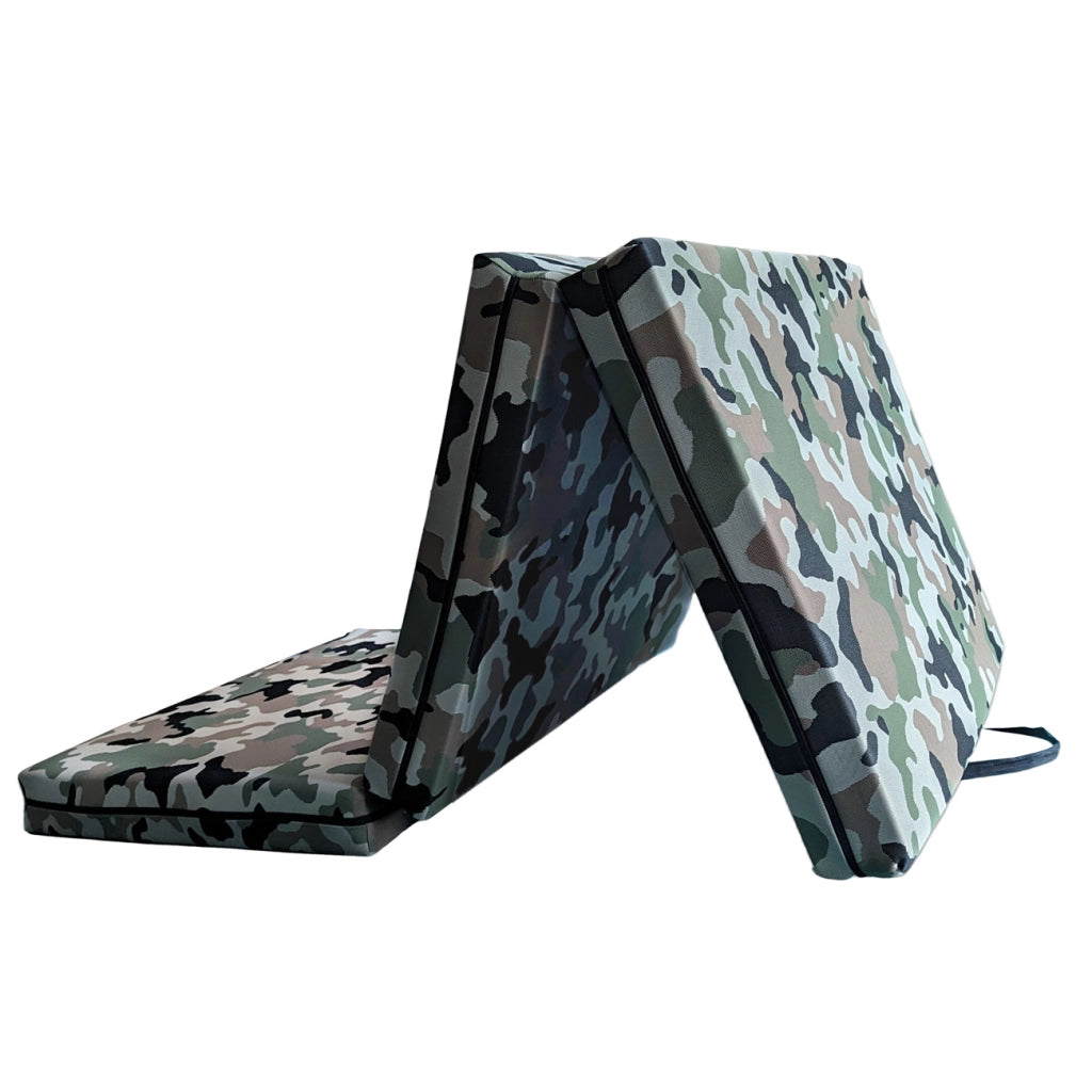 Materasso pieghevole futon - Materasso da campeggio mimetico sfoderabile antimacchia. Materasso FUTON per ospiti inattesi 70x200x15 cm