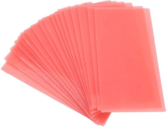 Cera ortodontica per placche - 18 pezzi - Assistenza odontoiatrica - Cura - Rosso - Cera per placche
