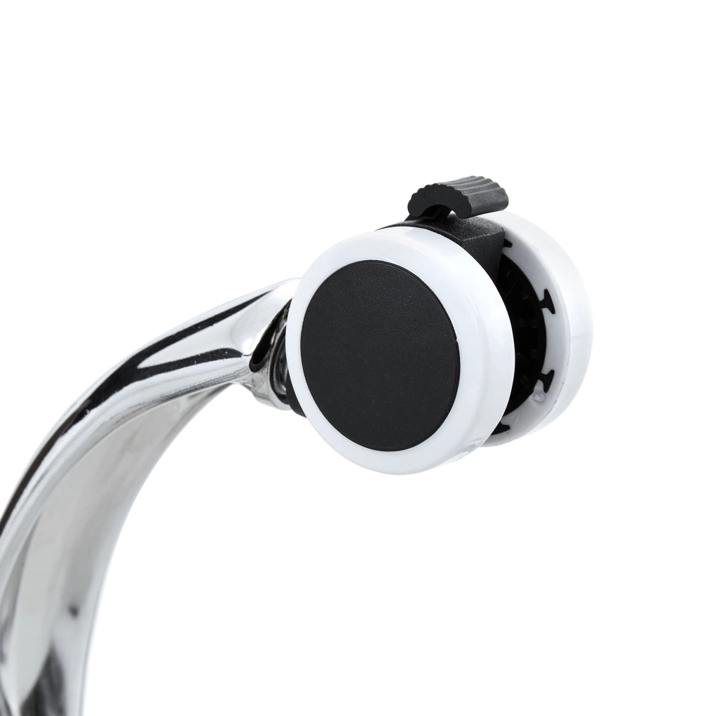 Tavolino rotondo regolabile in altezza 70 cm con ruote, colore noce, per casa, ufficio e caffè