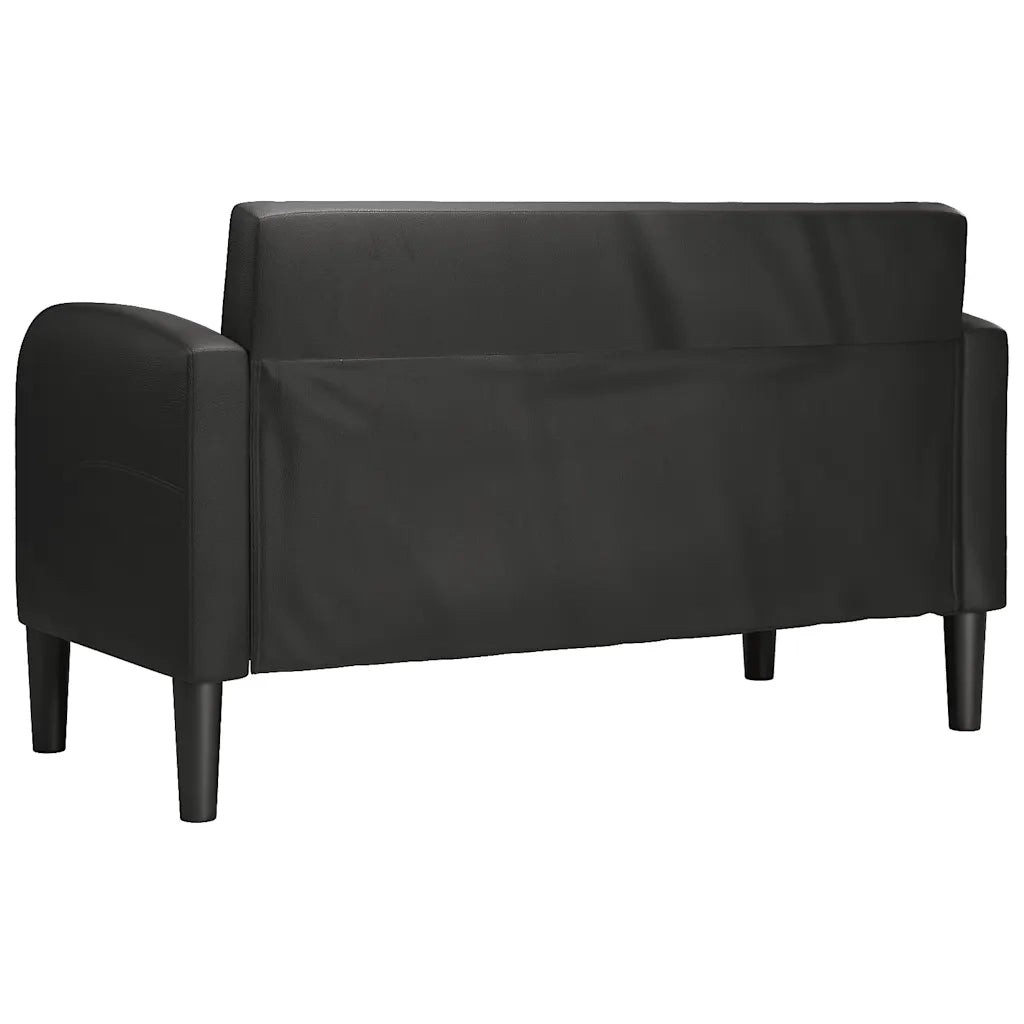 Divano Divanetto-Sofa Nero 110 cm in Similpelle