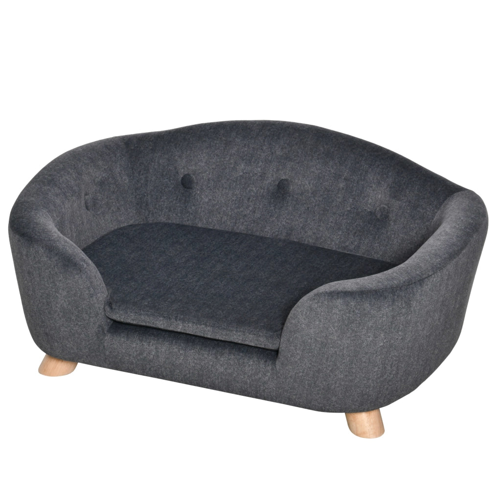 Cuccia per Cani con Cuscino ¨C zephmum ¨C Grigio Antracite 70x47x30cm