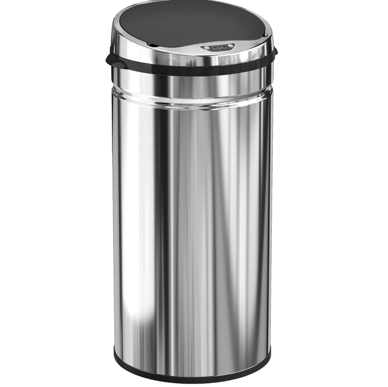 BIDONE con Sensore Automatico 42 L Acciaio Inossidabile Argento