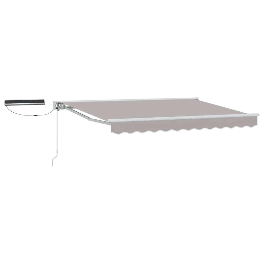 Tettuccio Elettrico Retrattile Grigio chiaro e bianco 3 x 2,5 m 3421784