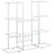 Portafiori | Sostegno per piante 94,5x25x89 cm Ferro Bianco