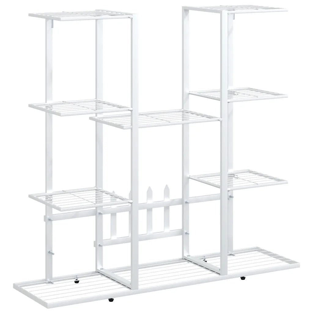 Portafiori | Sostegno per piante 94,5x25x89 cm Ferro Bianco