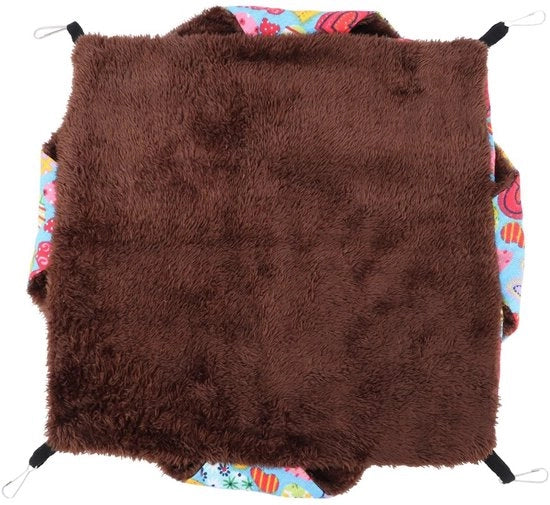 Materasso a Sospensione per Piccoli Animali da Compagnia | Materasso a Sospensione morbido e caldo | per Hamster, Fretta, Pappagallo, Cavia | Accessori per Gabbia | Materasso a 2/3 strati appeso