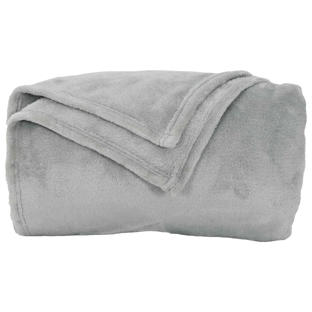 Coperte da Pile 6 pz Grigio 150 x 200 cm Panno