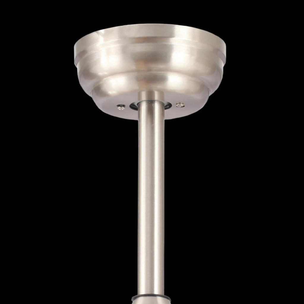 LÚZETE - VENTILATORE DA SOFFITTO LED LORENZO 18W NICHEL