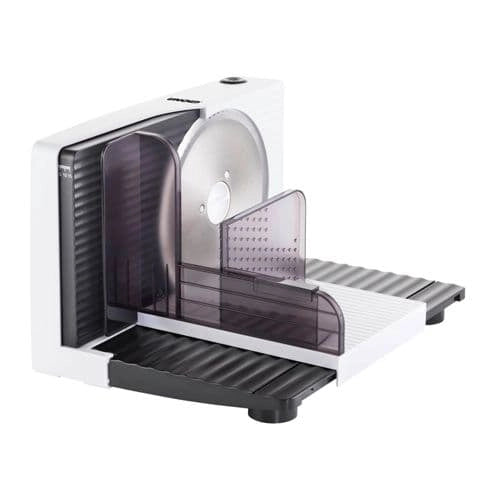 Unold 78860 affettatrice Elettrico 100 W Nero, Bianco Plastica, Acciaio inox