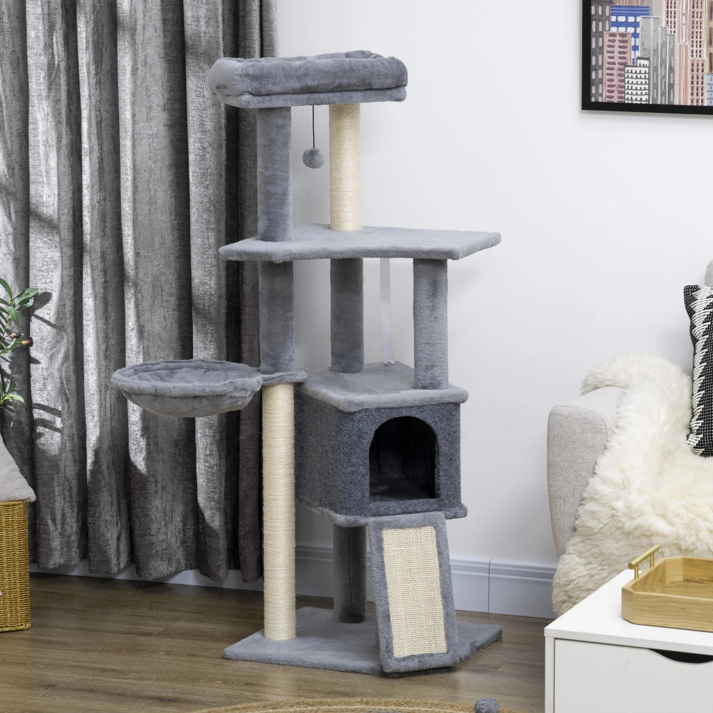 Arbre ¨¤ chat con piattaforme e grattatoi ¨C Minimal ¨C grigio