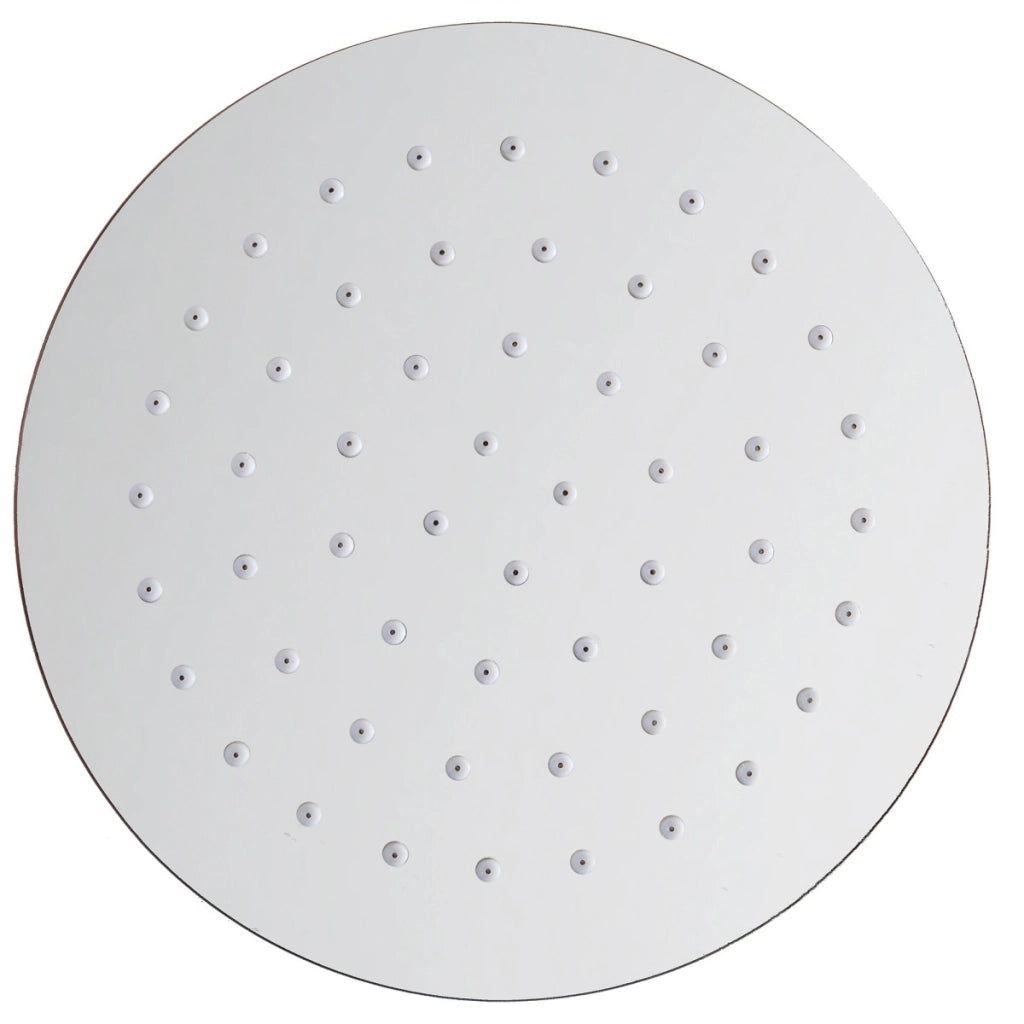 Soffione doccia tondo in acciaio 25cm