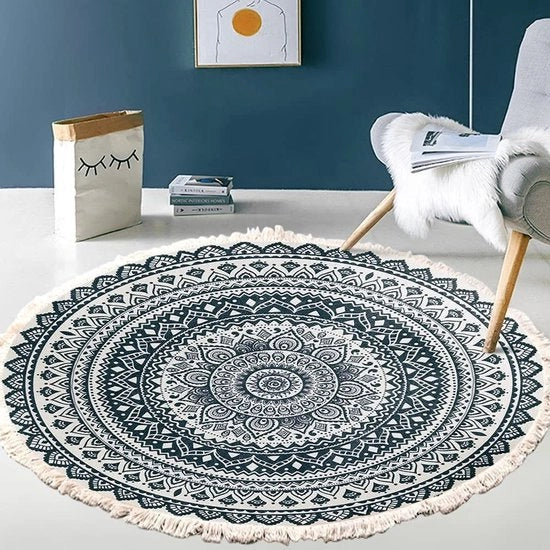 Tappeto da Pavimento Vintage Boho - Disegno Mandala - Lavabile