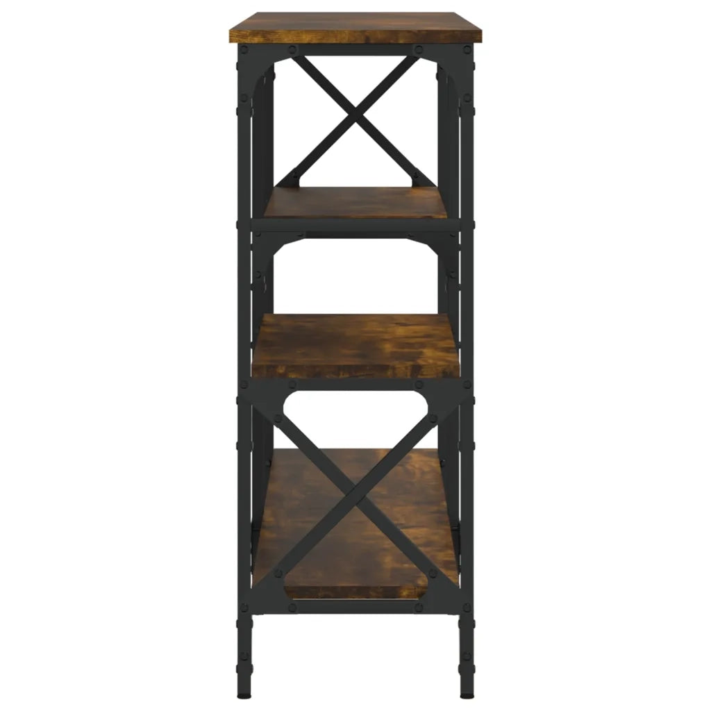 Tavolo Consolle | Tavolo d'Ingresso Rovere Fumo 150x29x76,5 cm in Legno Multistrato