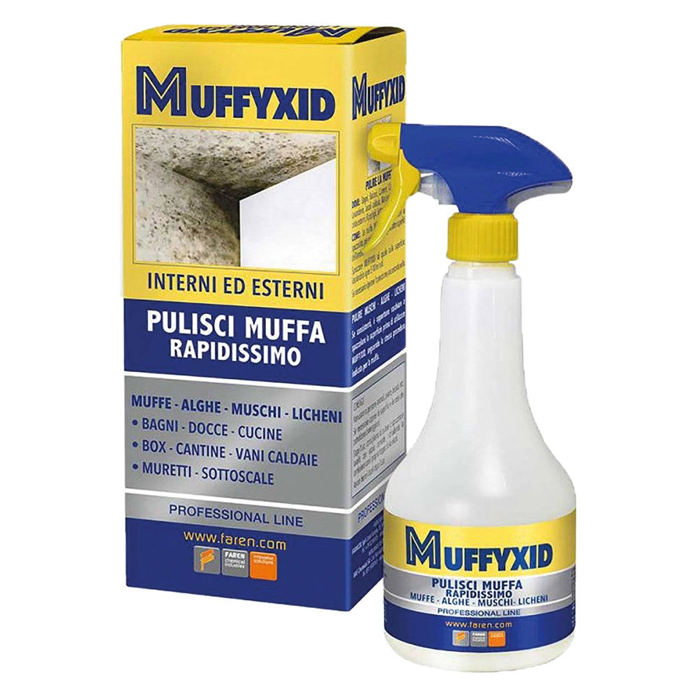 ANTIMUFFA SPRAY 'MUFFYXID' Lt. 0,5- 12 pezzi  - FAREN