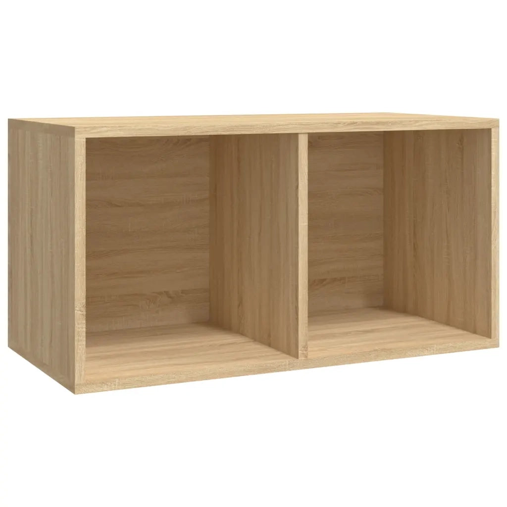 Contenitore per Vinili Rovere 71x34x36 cm in Legno Multistrato 800120