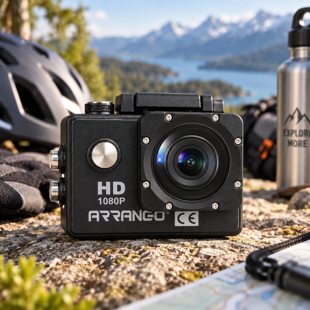 TELECAMERA SPORT ACTION CAM FULL HD 1080P IMPERMEABILE LCD 2" 30M BLACK AC61146
