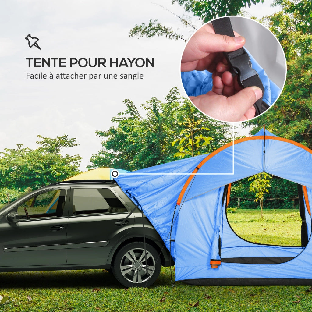 Tenda da campeggio per SUV ¨C Minimal ¨C blu e arancione