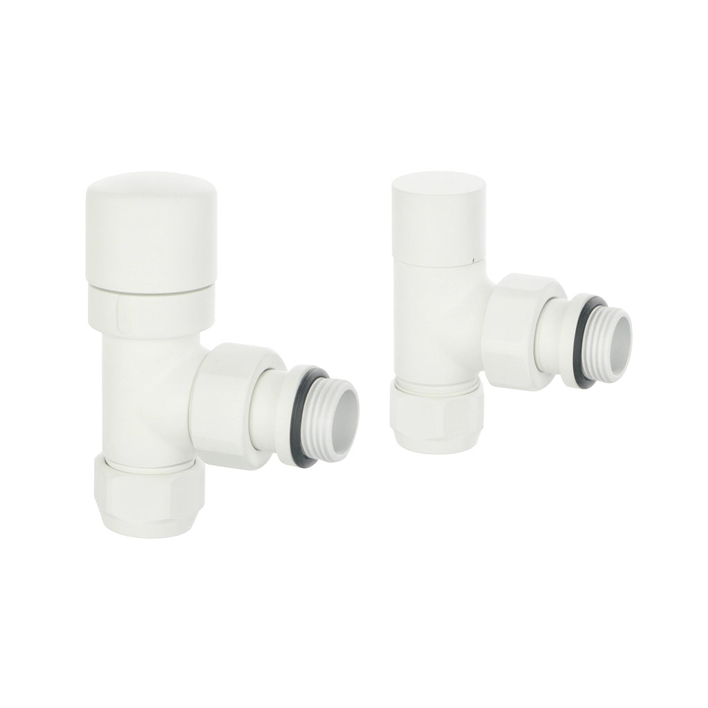 KIT VALVOLA E DETENTORE MANUALE- 1/2 Bianco Opaco- ATON- pezzi 1