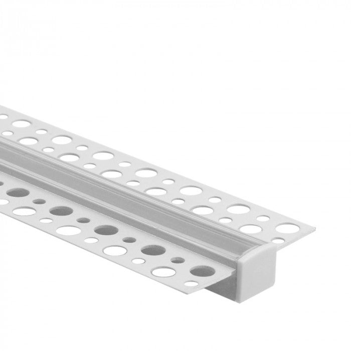 Profilo LED GP02 incasso bianco diffusore trasparente 2m