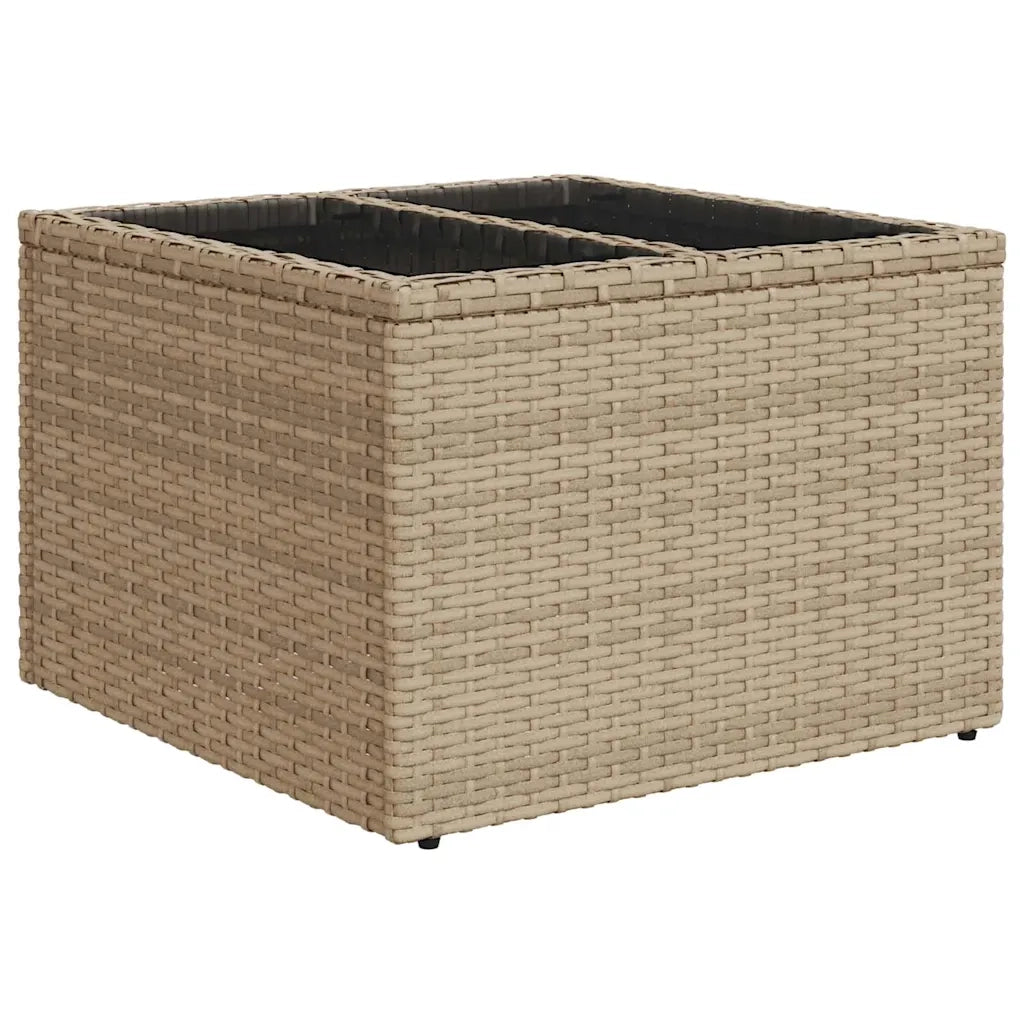Set di divani 6 pcs Beige e Grigio Chiaro polyrattan