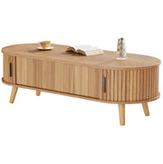TAVOLO LIVING Regolabile 120x50x39,5 cm MDF Effetto Legno Naturale