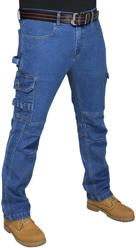 Jeans da Uomo con Pochette Multipla con Carico