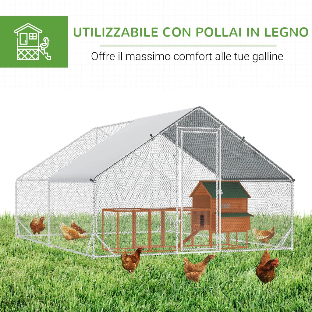 Pollaio da Giardino ¨C Minimal ¨C Argento 3x4x2 m