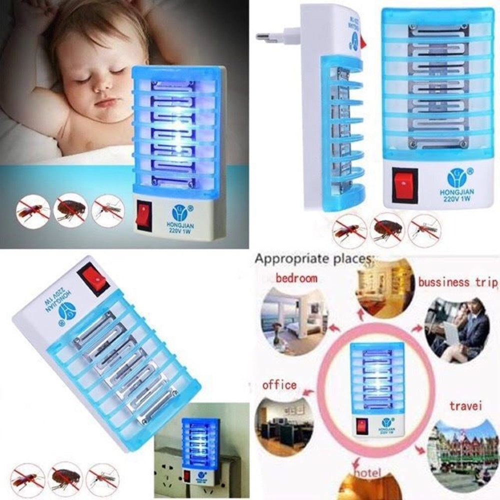 Trade Shop - Ammazza Zanzare Zanzariera Elettrica A Led Antisettico Alimentazione 220v 1w -