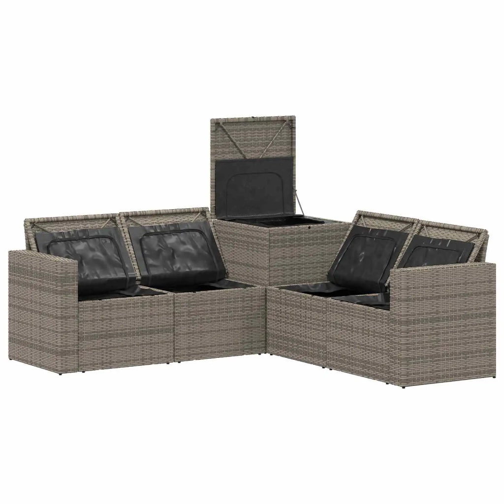 Set di divani 5 pz Grigio e Grigio Scuro 3447860