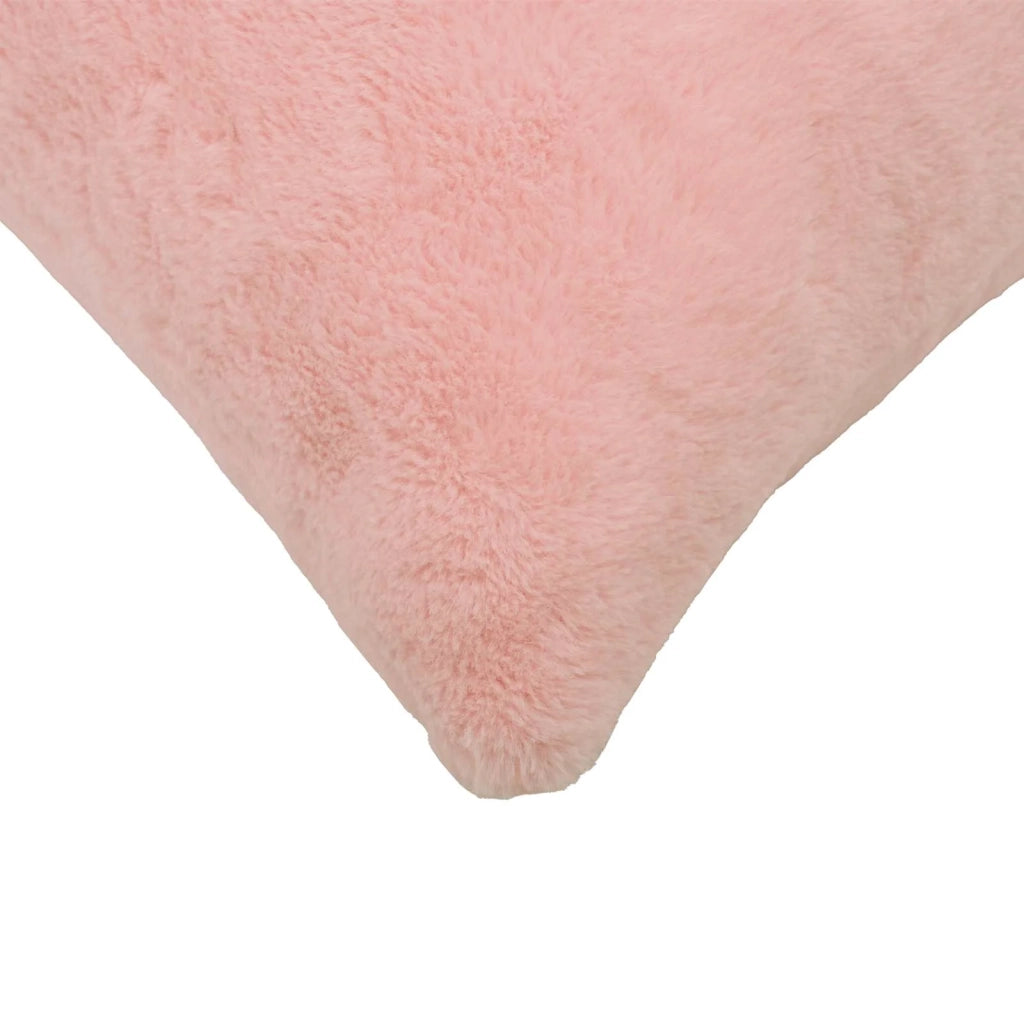 Federa 6 pz HEERLEN Rosa 80 x 80 cm Pelliccia di Coniglio Finta 913790