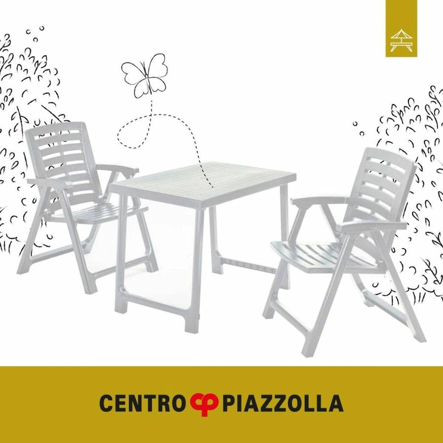 Set Tavolo + Sedie Pik Nik Bianco Classic - Ipae-Progarden