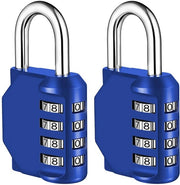 Combinazione di serrature per porte e cancelli, resistenti al tempo, per porte, cancelli, garage e cancelli di sottoterra, con 2 pezzi in blu