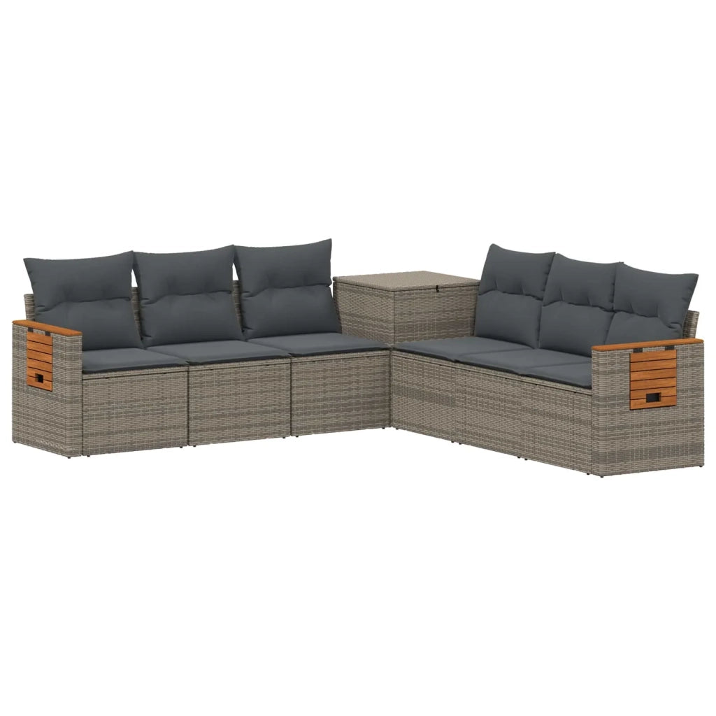Set di divani 7 pz Grigio e Grigio Scuro 3448874