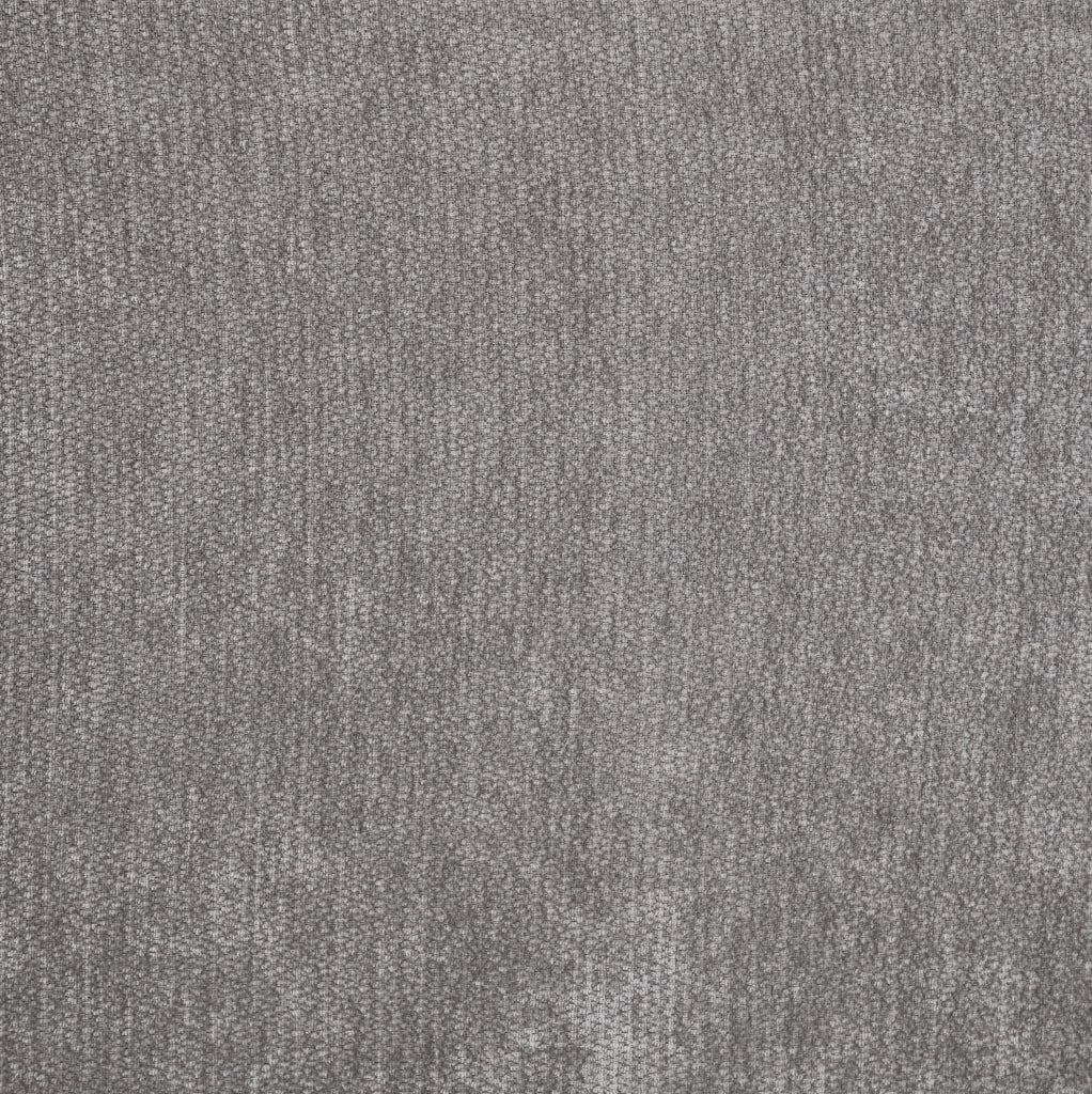 Divano angolare ULEVR 3 posti 187,5x144x85,5 cm con chaise longue, chenille grigio e 2 cuscini