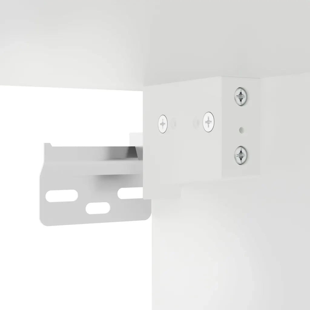 Set Mobili Porta TV 3 pz-Set di 3 Credenza per TV Bianco in Legno Multistrato 966175