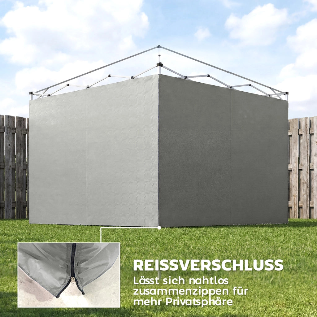 Set 3 Pezzi per Gazebo ¨C Minimal ¨C Grigio Chiaro