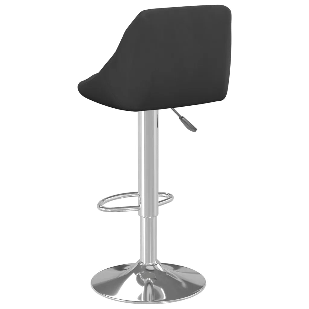 Sgabello da Bar Nero in Velluto 335291