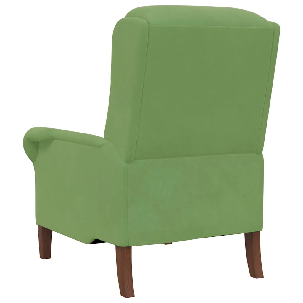 Poltrona | Sedia Relax Verde chiaro Velluto
