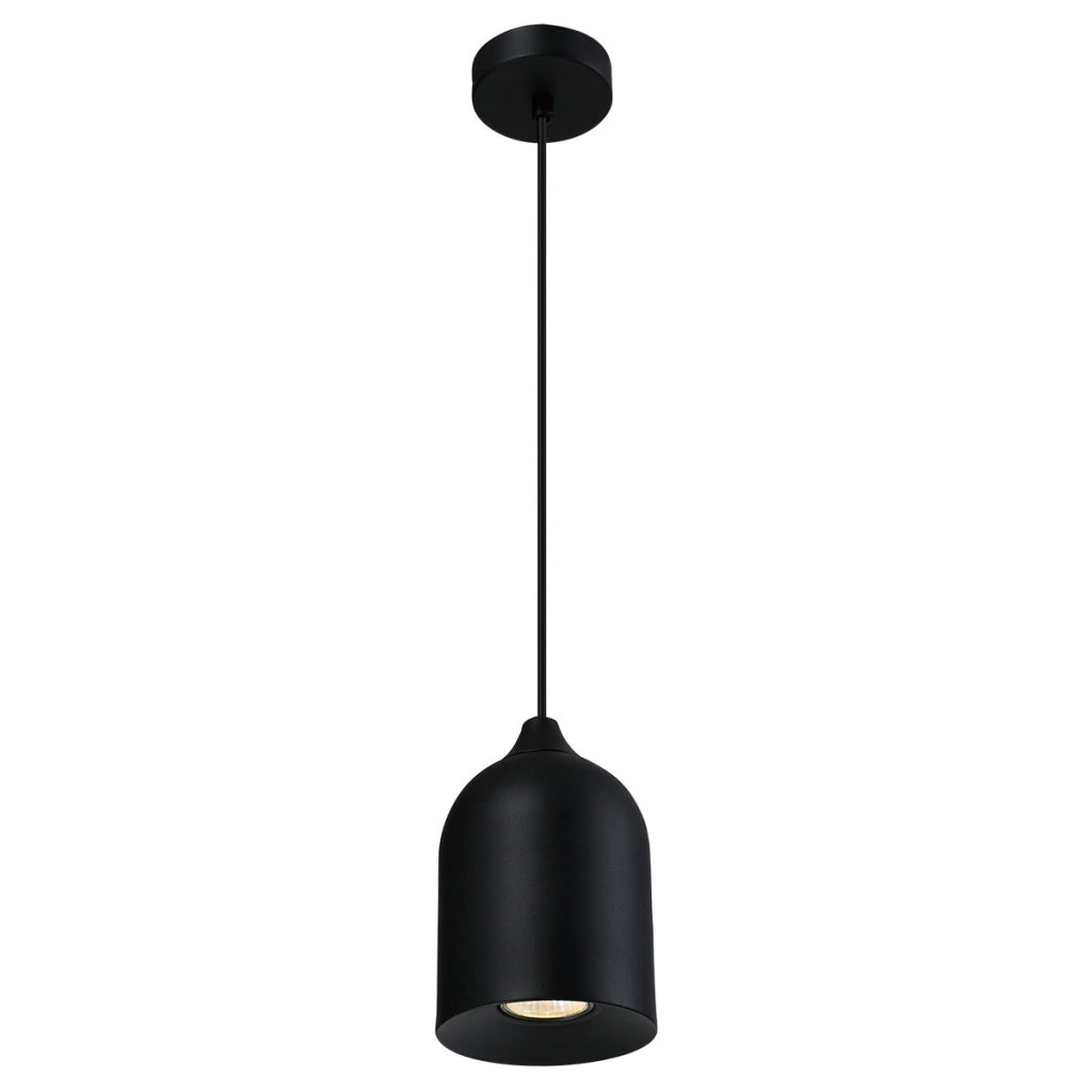 Lampada a sospensione minimal nera 1xGU10 8W Nilo Light Prestige