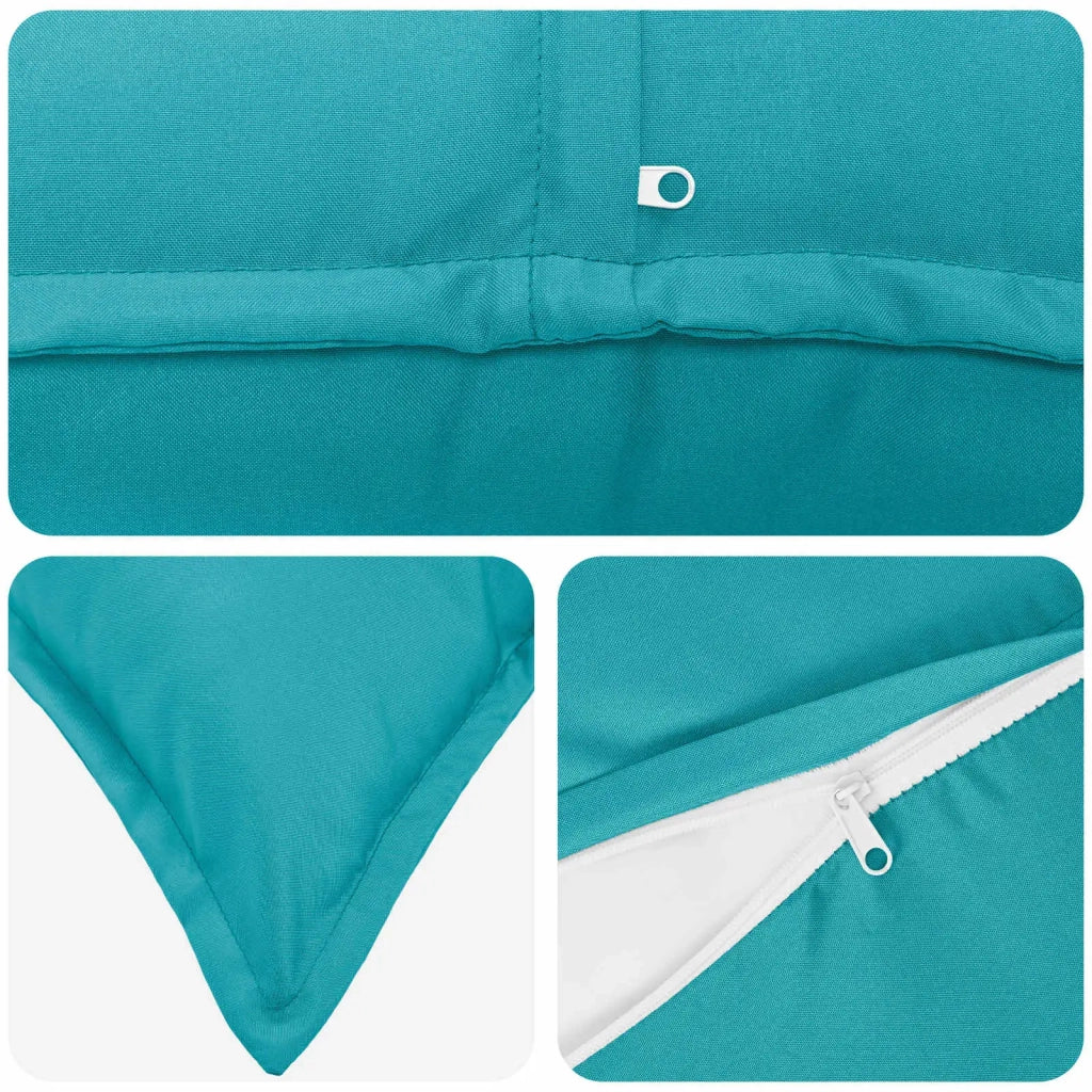Cuscino con cuscino HOUTEN 12 pz Turchese Poliestere 935316