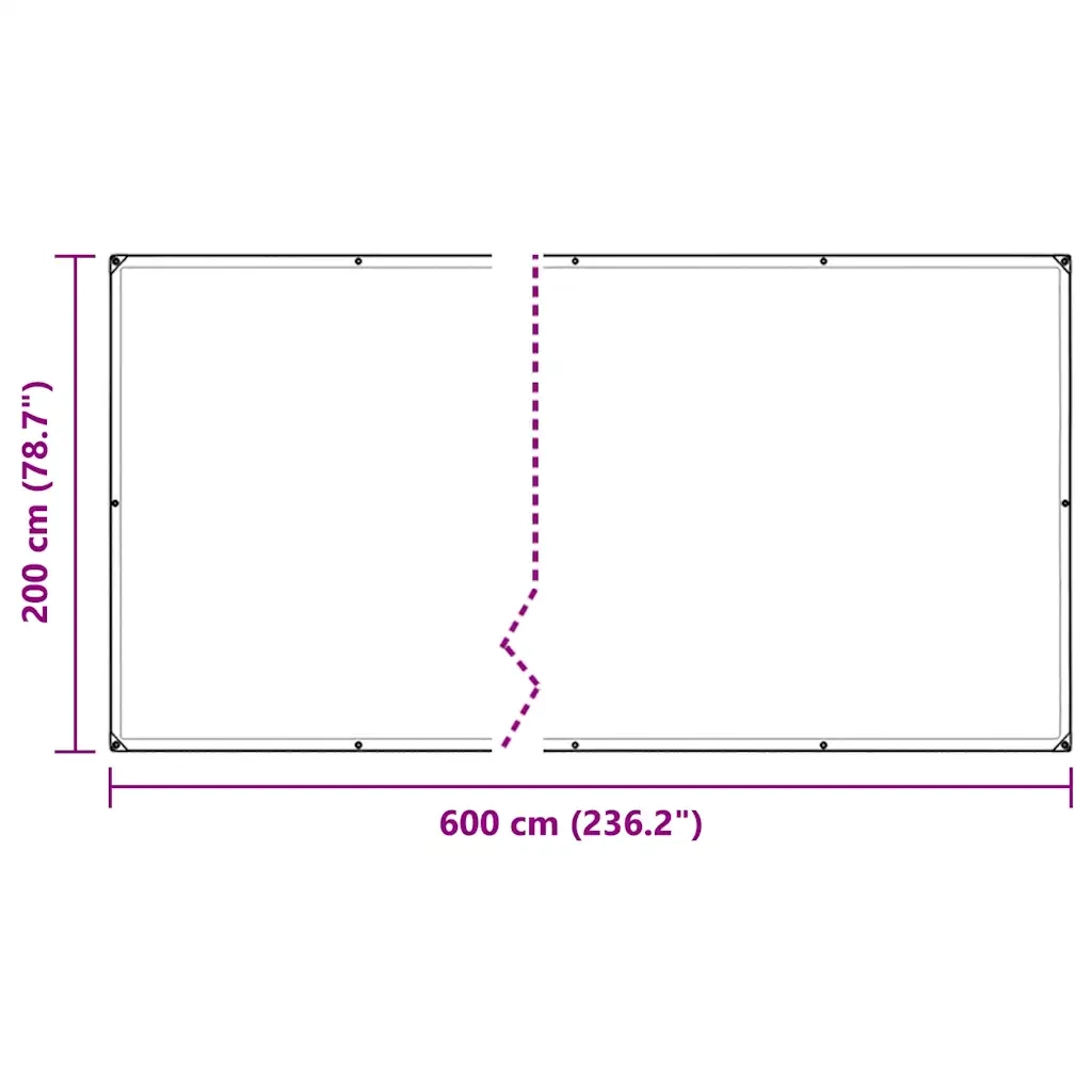 Telone Trasparente con Occhielli 2x6 m in PVC