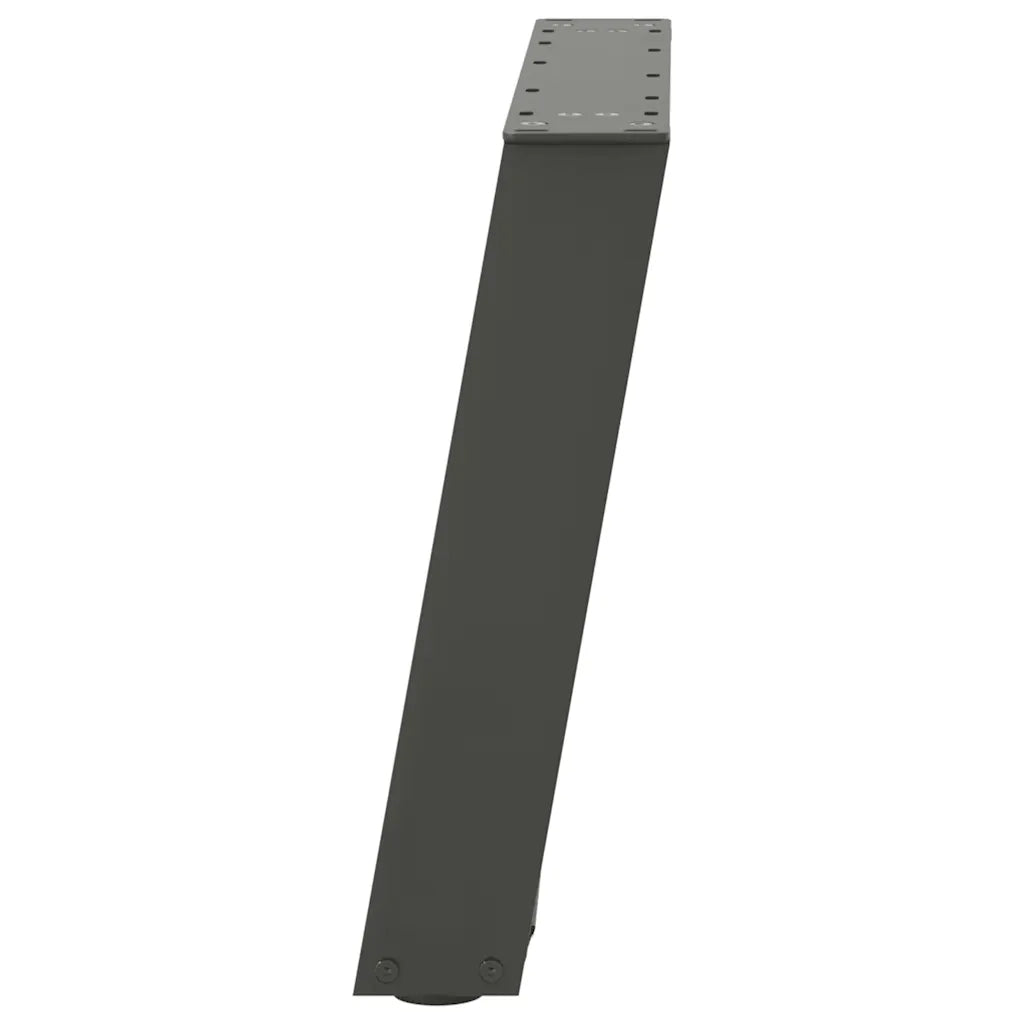 Gambe per Tavolino da Caff¨¨ a Forma di U 2 pz | Piede del tavolo Antracite 50x(42-43) cm Acciaio