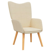 Poltrona | Sedia Relax Crema in Tessuto