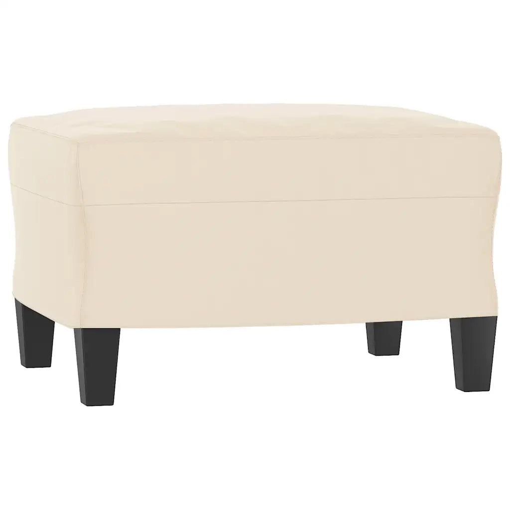 Set Divani 4 pz con Cuscini Beige in Tessuto Microfibra