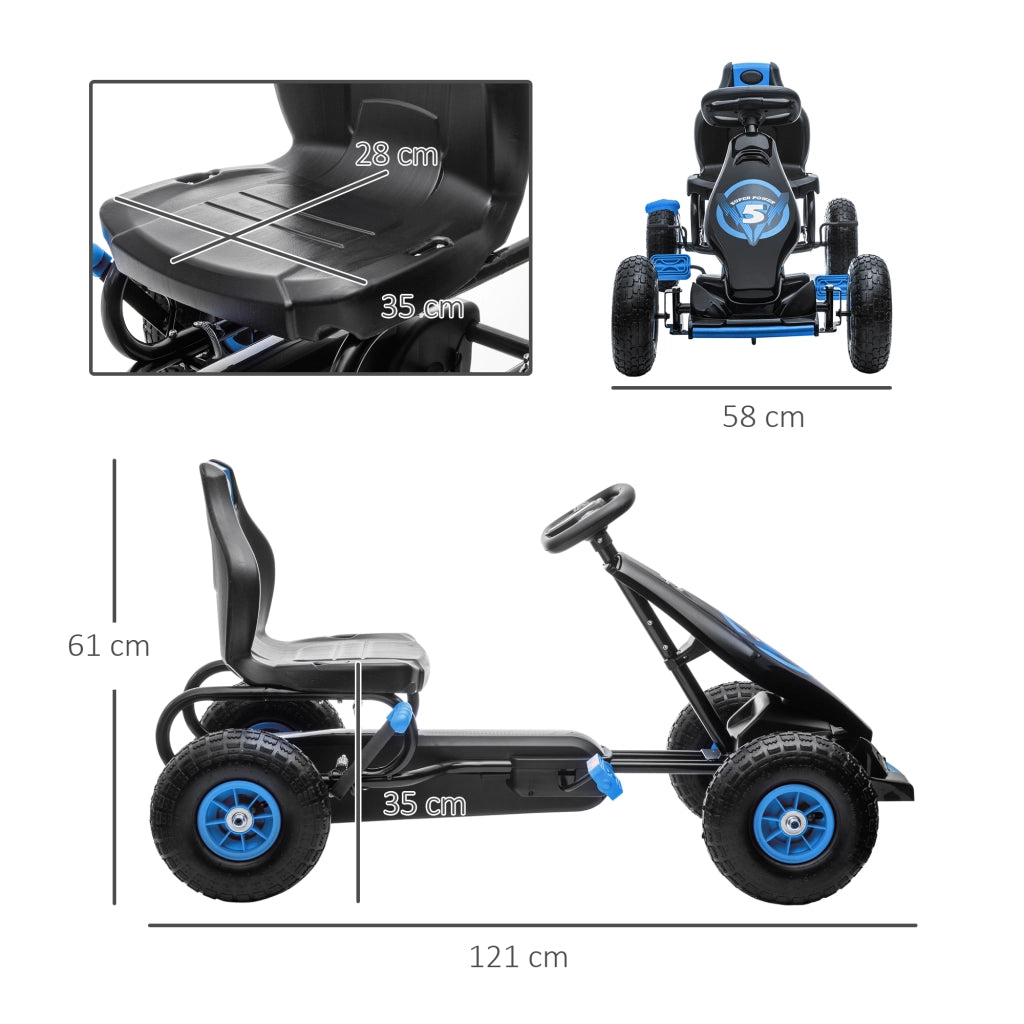 Triciclo a Pedali per Bambini ¨C Minimal ¨C Blu e Nero