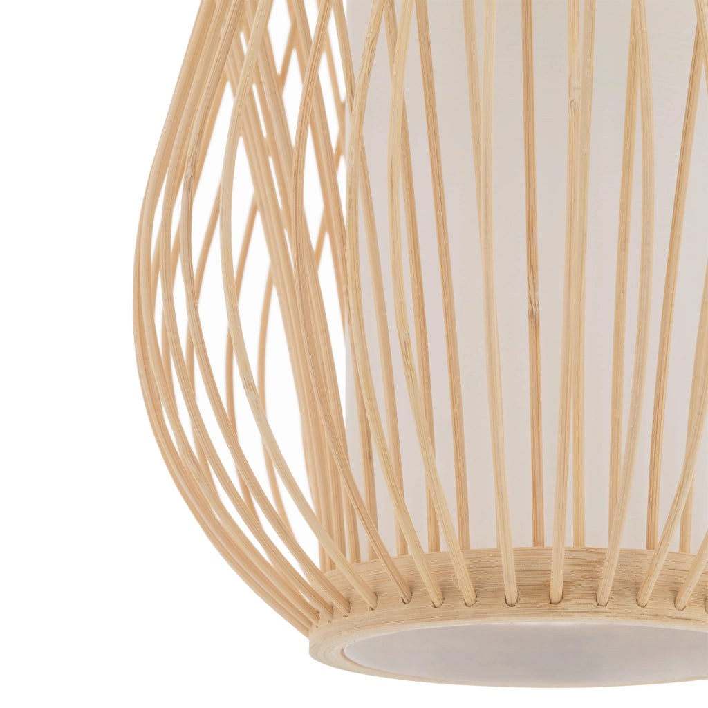 Lampada sospensione bambù Puket S E27 25W Nowodvorski